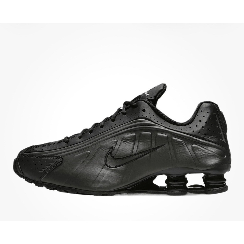 Size 13 Men's - Nike Shox R4 Men's Shoes (Black/Black/Black) HQ1988 001